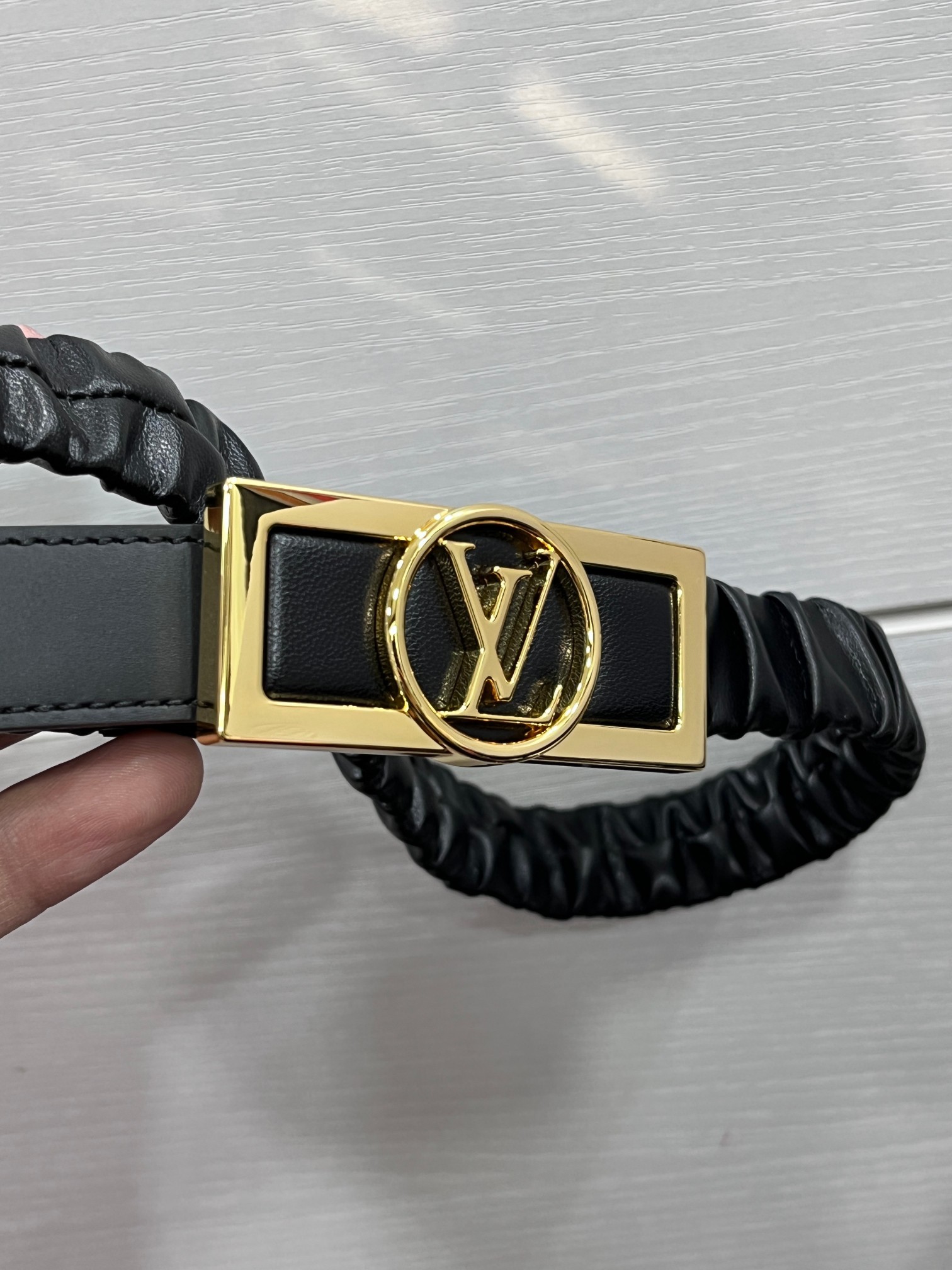 ルイ・ヴィトン「Louis Vuitton」ベルト･ドーフィーヌ スモーク 25MM