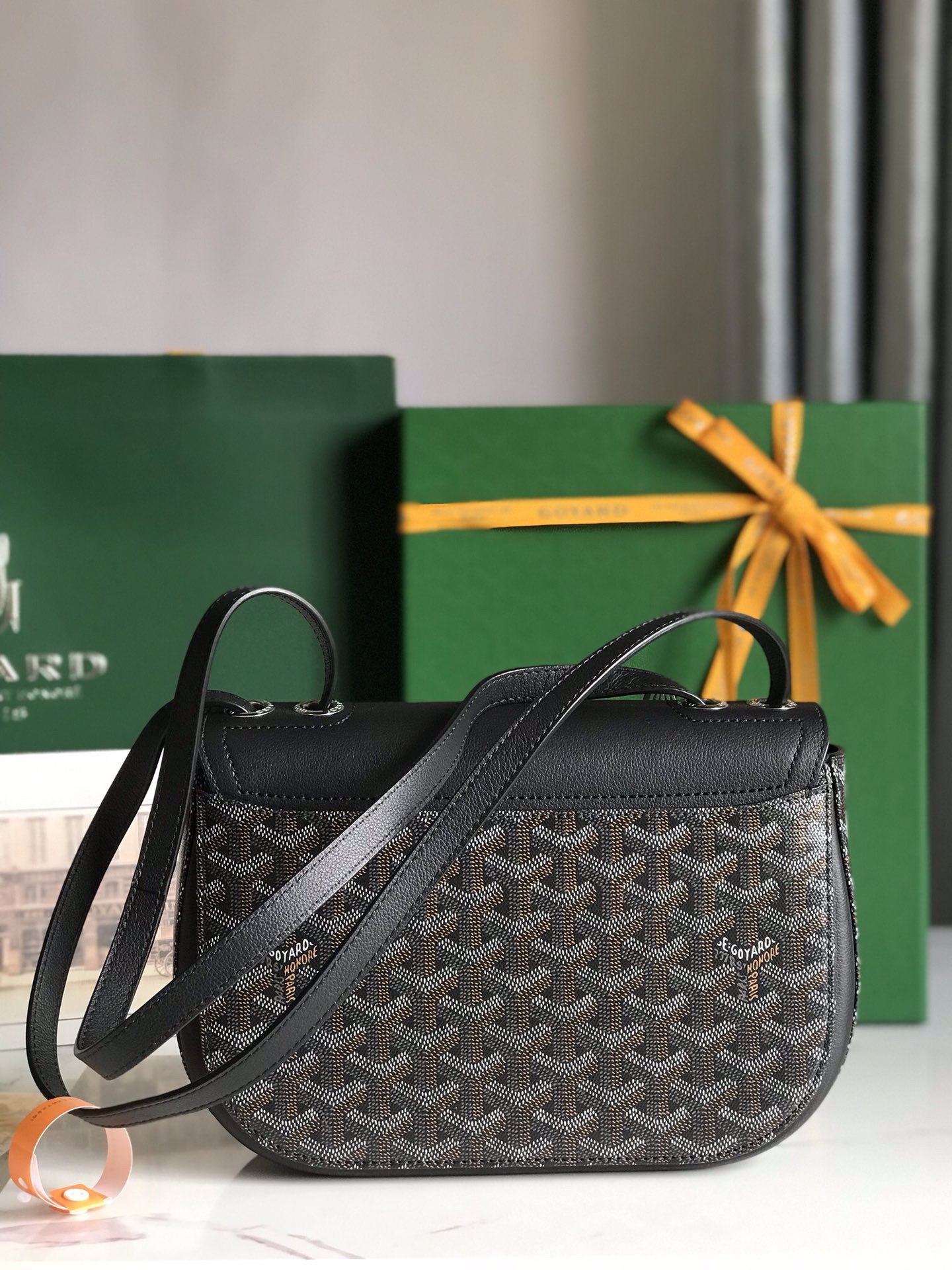 ゴヤール「Goyard」ゴヤルディーヌ帆布＆レザー トートバッグ