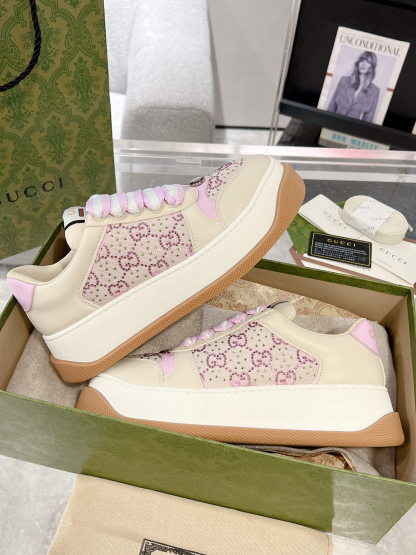 グッチ「Gucci」Screener スニーカー 2025年モデル 厚底ダーティシューズ