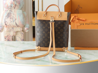 ルイ・ヴィトン「Louis Vuitton」モノグラム レザー バックパック SOHO リュックサック