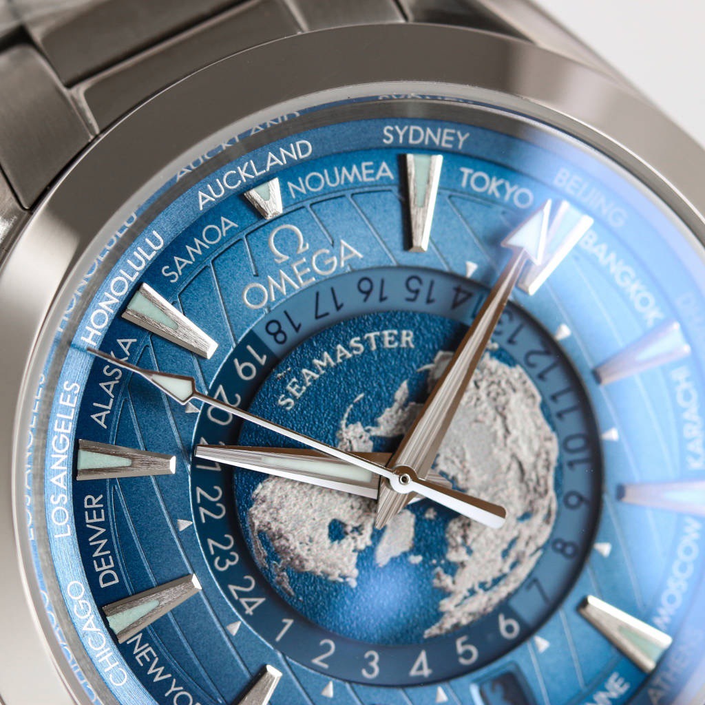 オメガ「Omega」シーマスター アクアテラ ワールドタイム メンズ メカニカル ウォッチ43MM