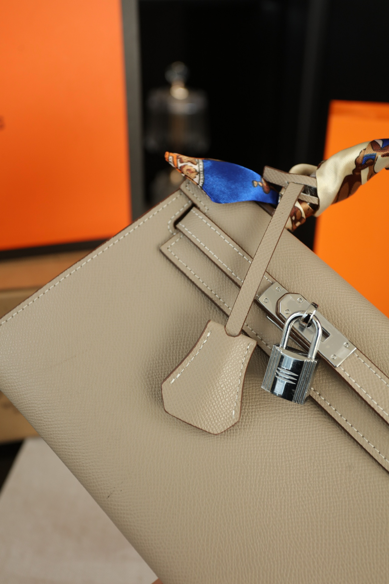 エルメス「Hermès」 Kelly 2代 Epsomレザーバッグ（シルバーハードウェア）