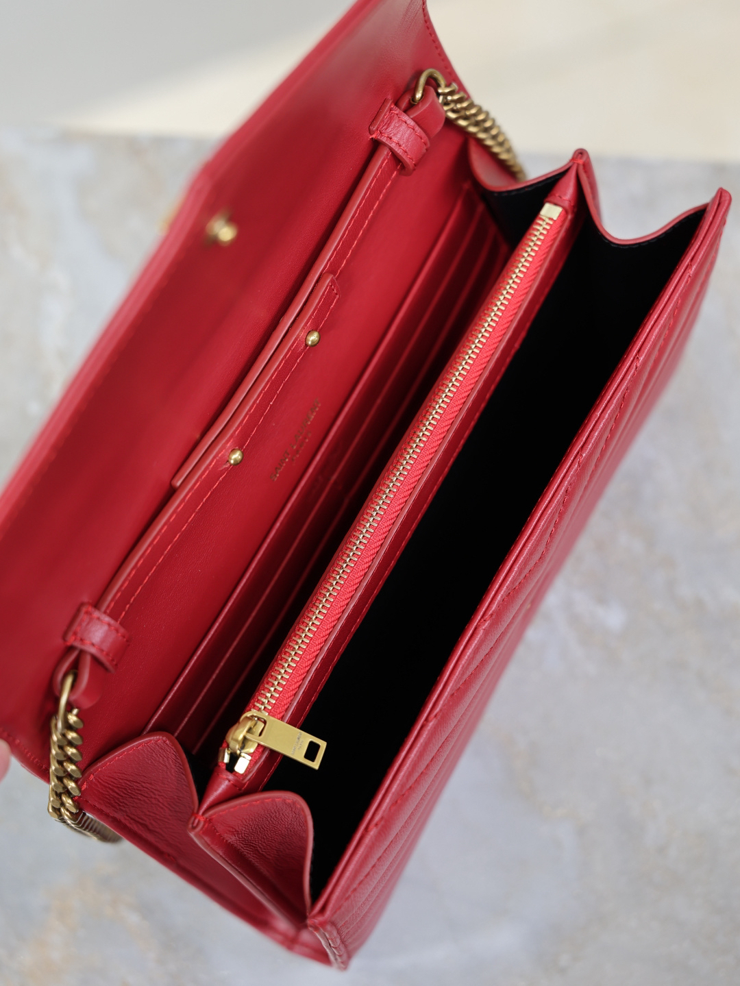 2026サンローラン「Saint Laurent MONOGRAM チェーンウォレット