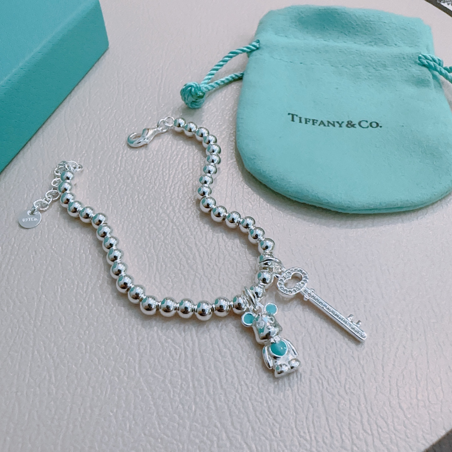 ティファニー「Tiffany & Co.」ポリッシュドシルバーリンク ブレスレット