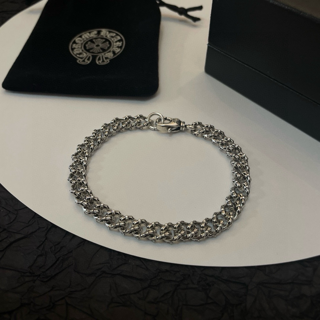 クロムハーツ「Chrome Hearts」ブレスレット - ヴィンテージ＆ロックテイスト ペア用