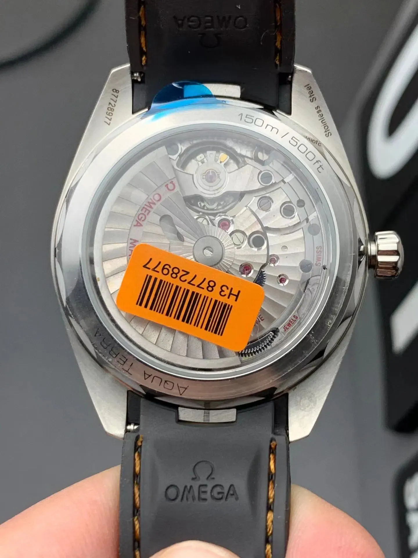 オメガ「Omega」Seamaste﻿r Aqua Terra 150﻿M マスター クロノメーター 41mm スチール＆ラバーストラップ メンズ腕時計
