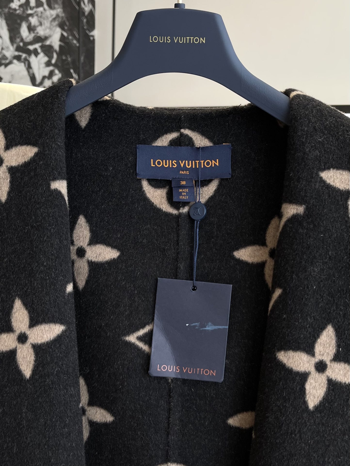 ルイ・ヴィトン「Louis Vuitton」秋冬 レディース ワップルフードロングコート