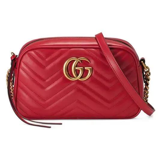 グッチ「Gucci」 〔GGマーモント〕キルティング スモール ショルダーバッグ