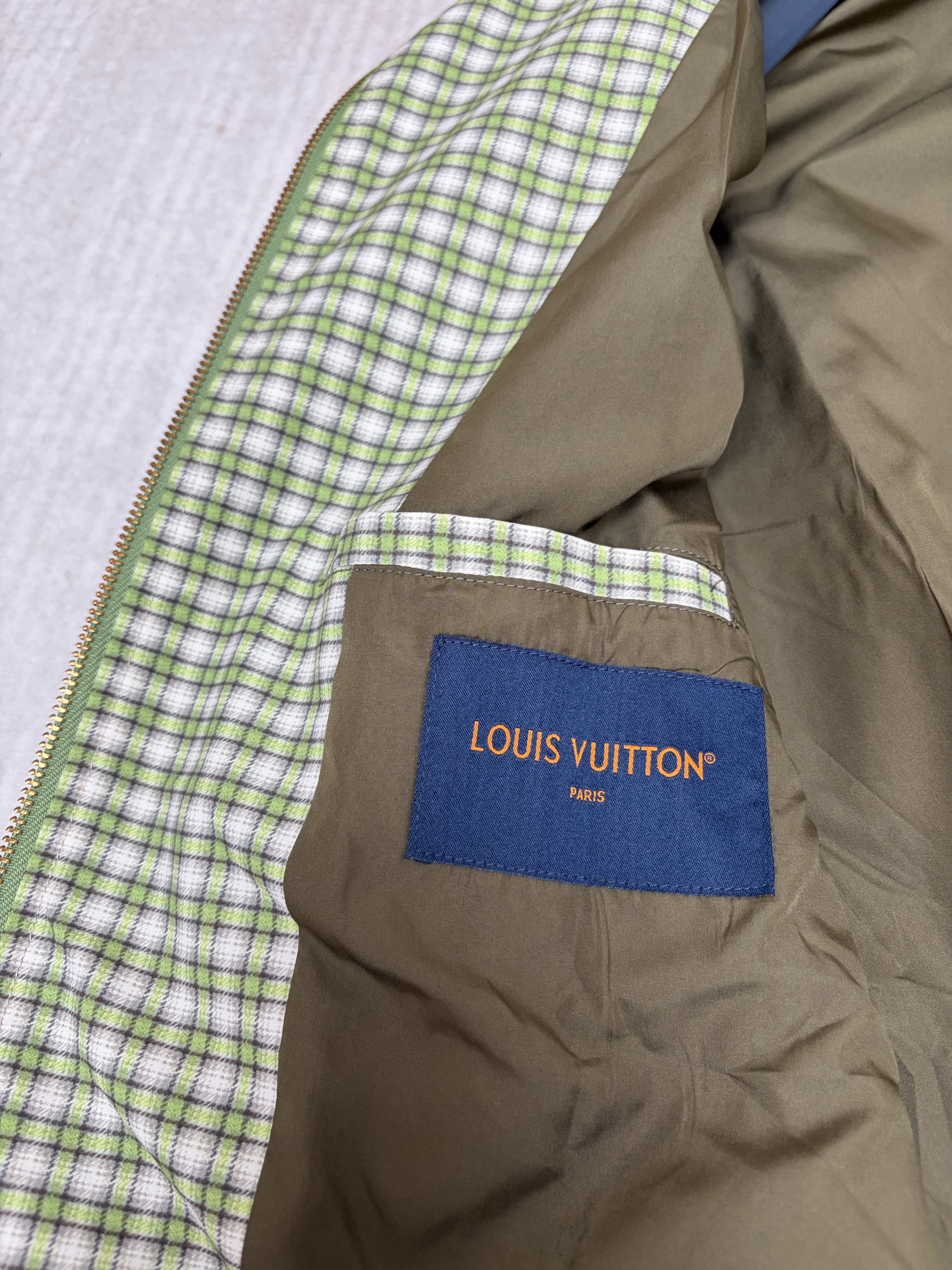 ルイ・ヴィトン「Louis Vuitton」ルイ・ヴィトン チェック柄グラデーション ハリントンジャケット / アウター