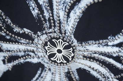 クロムハーツ「Chrome Hearts」プリント&ストーンTシャツ