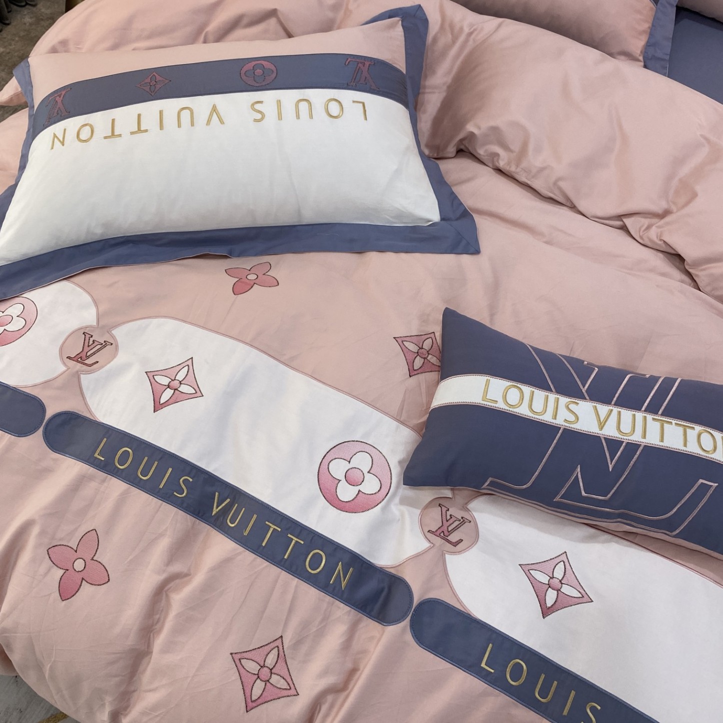 ルイ・ヴィトン「Louis Vuitton」プレミアムコットン デジタルプリント 4点セット