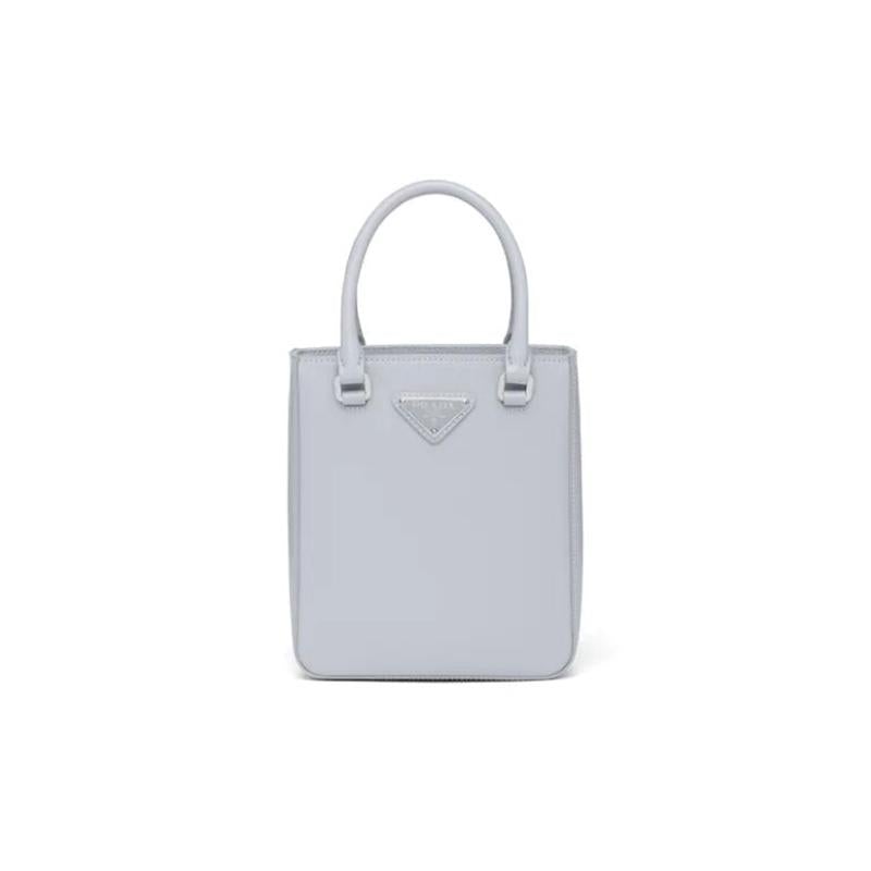 PRADA「プラダ」 スモール ブラッシュドレザー トートバッグ ブラック 5色