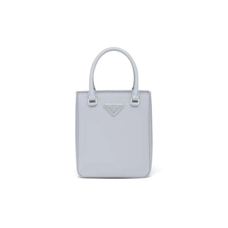 PRADA「プラダ」 スモール ブラッシュドレザー トートバッグ ブラック 5色