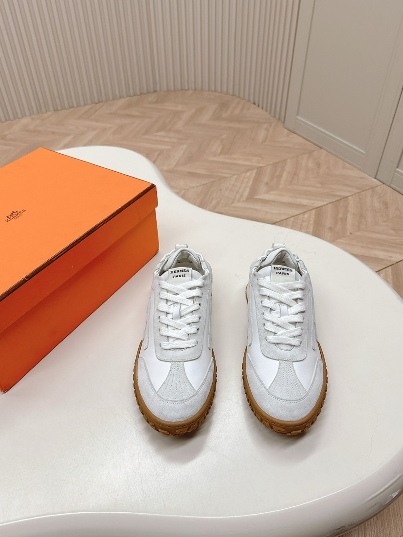 エルメス「Hermès」エルメス ガニーシューズ / レザースニーカー 