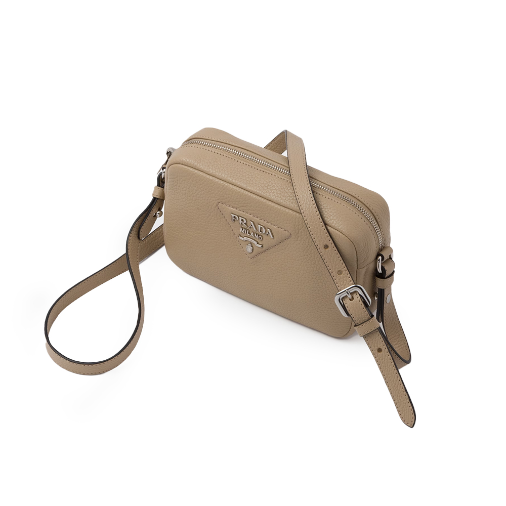 プラダ「Prada」 レザー ショルダーバッグ サンド