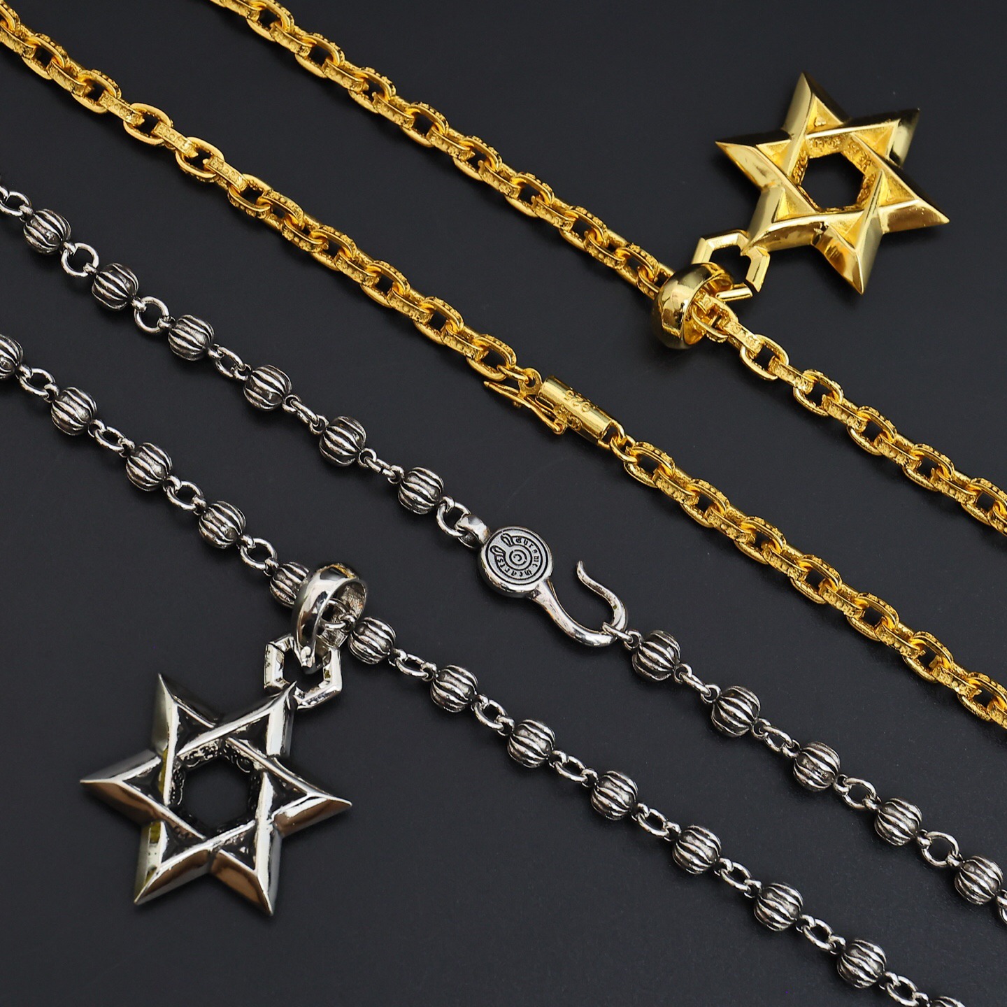 クロムハーツ「Chrome Hearts」スカル&クロス チェーンネックレス