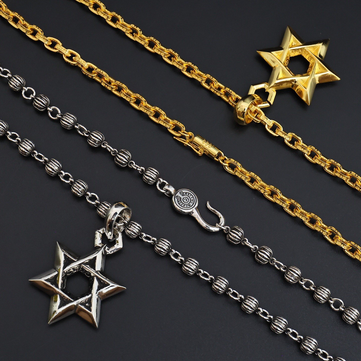 クロムハーツ「Chrome Hearts」スカル&クロス チェーンネックレス