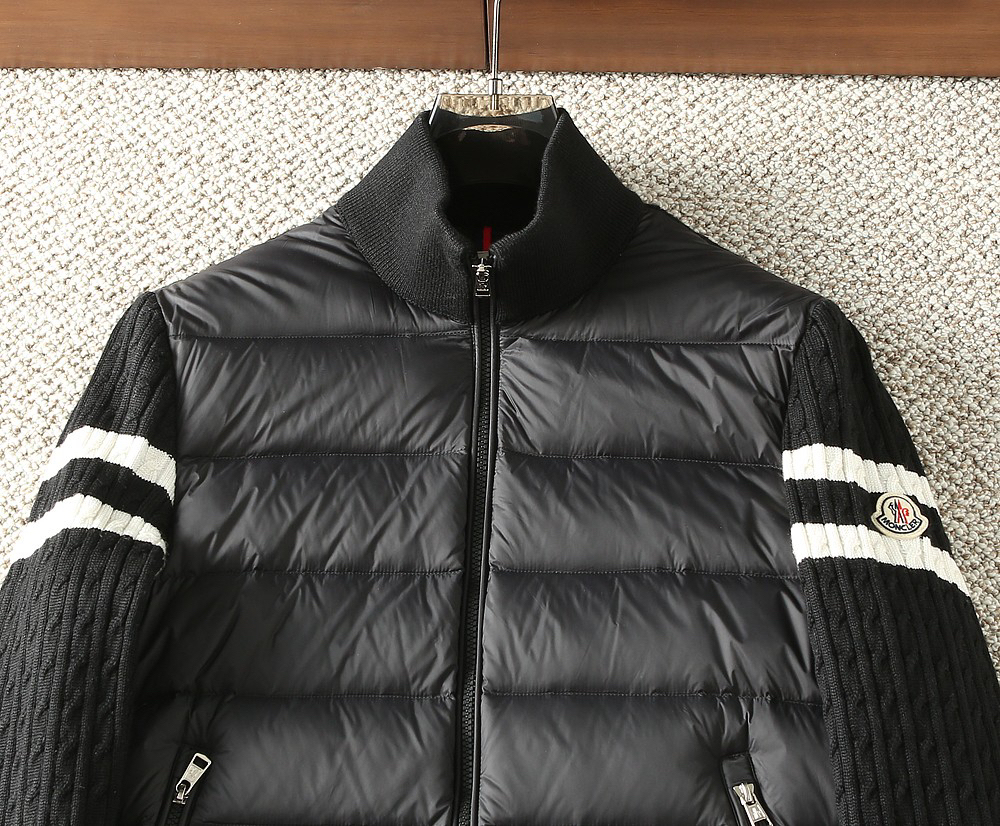 モンクレール「Moncler」秋冬 ニット調ダウンジャケット