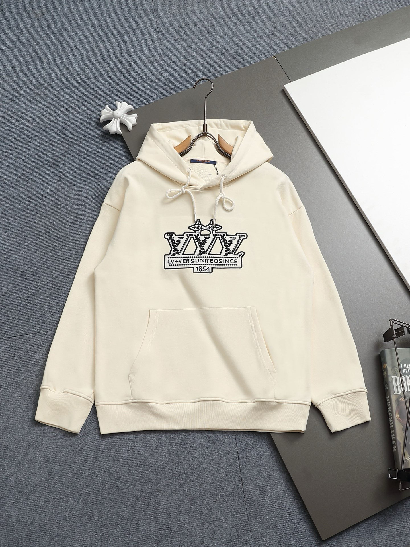 ルイ・ヴィトン「Louis Vuitton」フード付きコットンパーカー(ユニセックス)