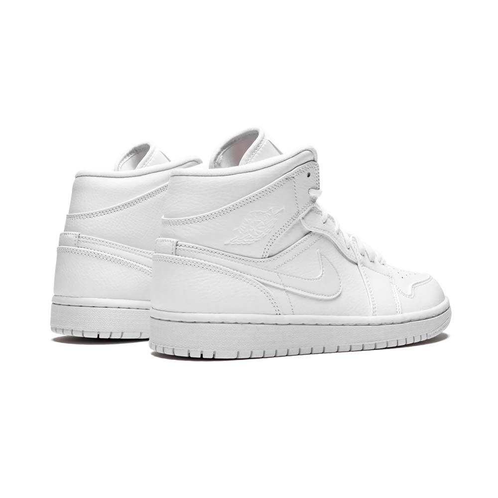 ナイキ「Nike」 Air Jordan 1 Mid ピュアホワイト スニーカー