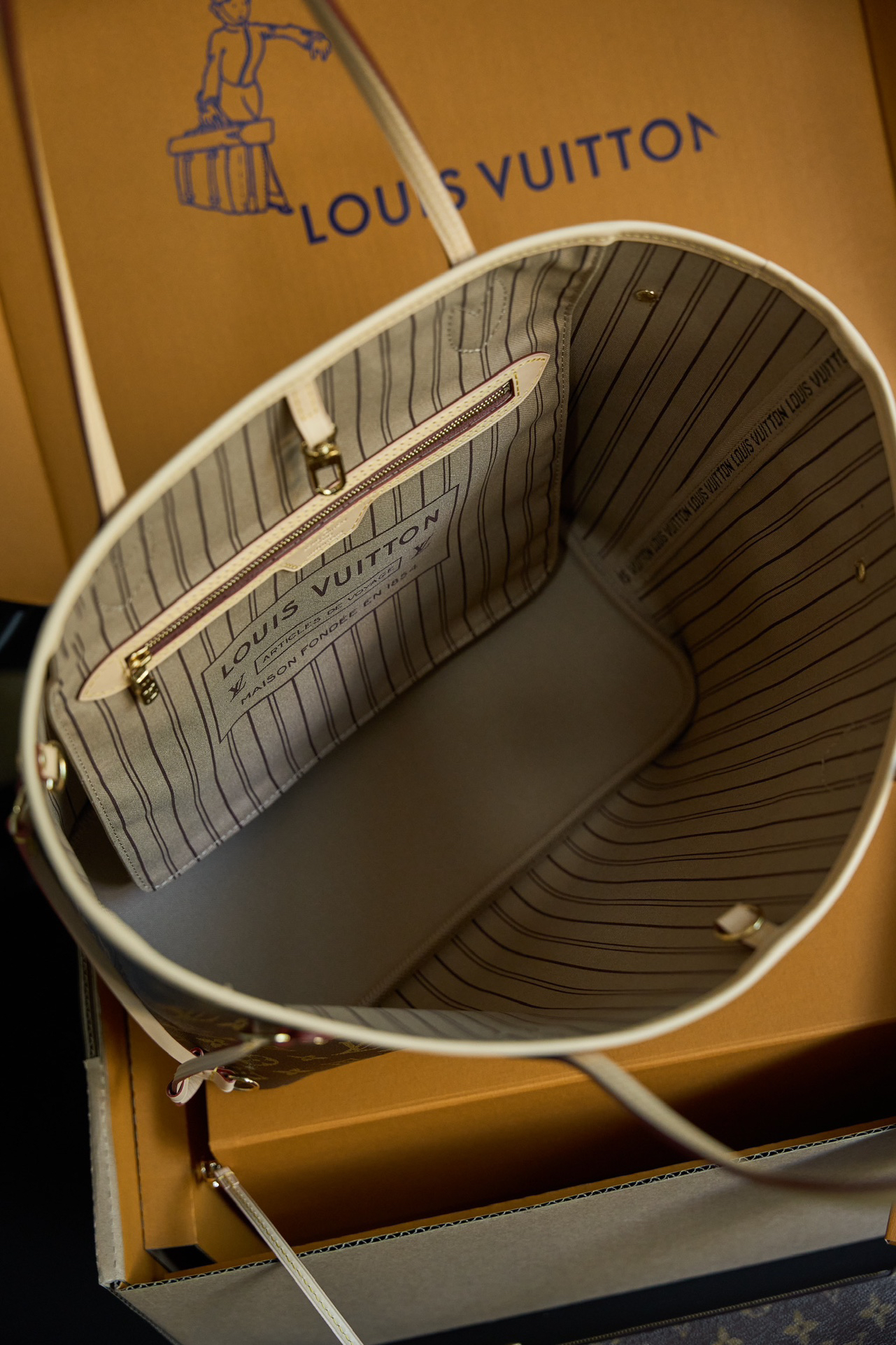 ルイ・ヴィトン「Louis Vuitton」ルイ・ヴィトン NEVERFULL MM ハンドバッグ