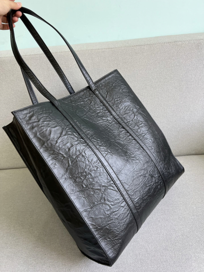 プラダ「Prada」ヴィンテージラムスキン ドレープトート トートバッグ