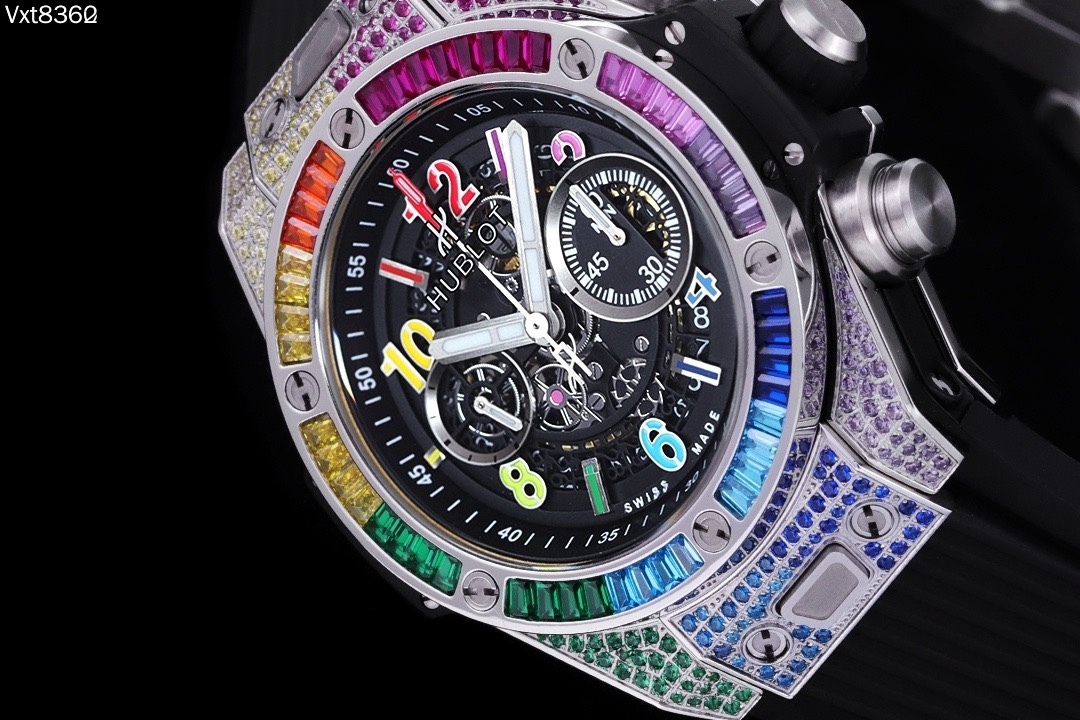 ウブロ「Hublot」ビッグバン ウニコ チタニウム レインボー 42MM