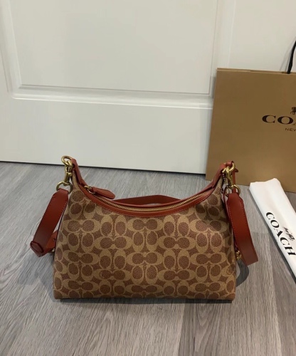 コーチ「Coach」Juliet クラシック キャラメル モノグラム アンダーアームバッグ