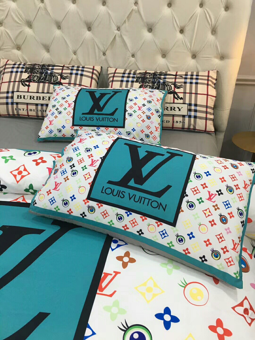 ルイ・ヴィトン「Louis Vuitton」プレミアムコットン デジタルプリント 4点セット