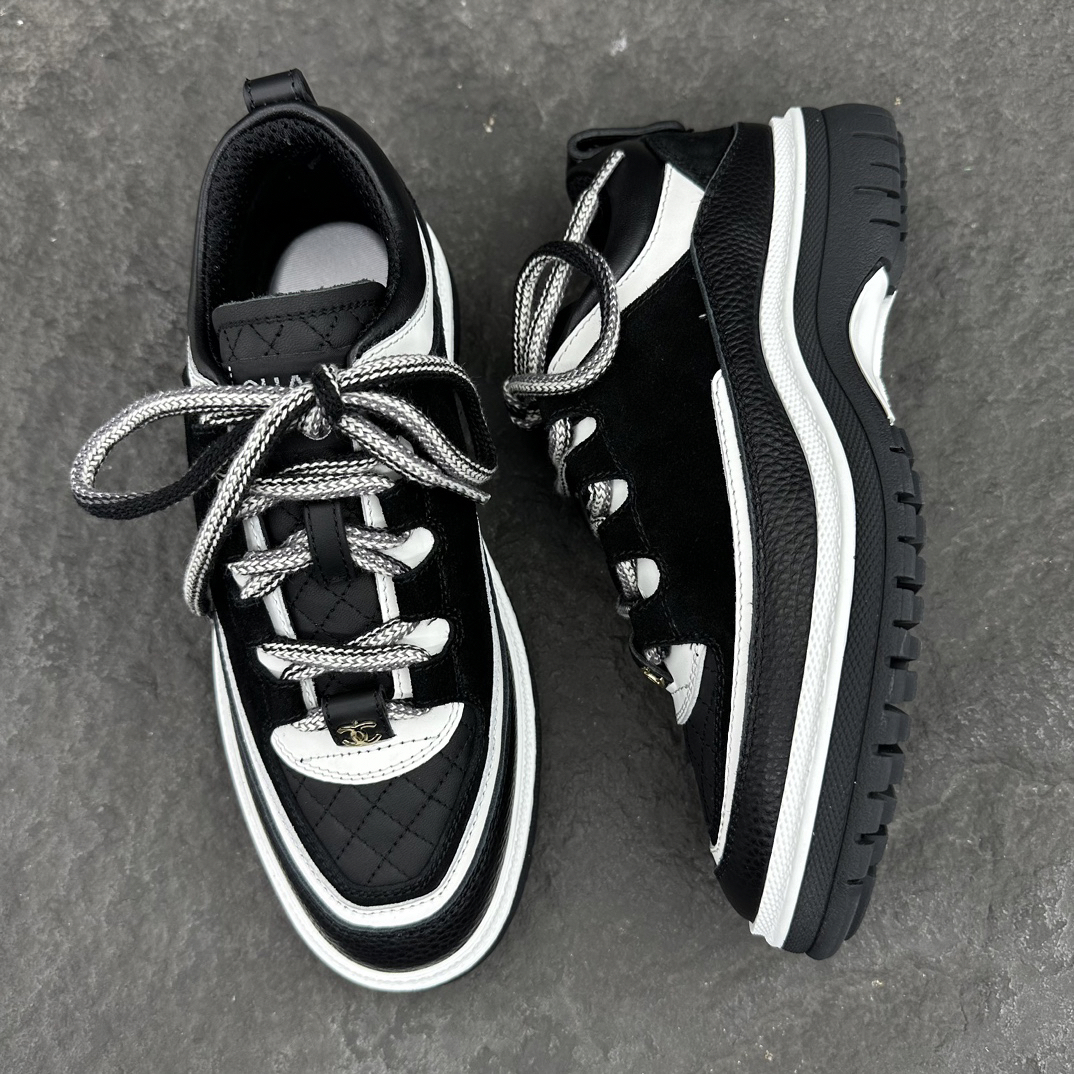 シャネル［Chanel］24C スエード×ラムレザー×カーフレザー プレミアムスニーカー