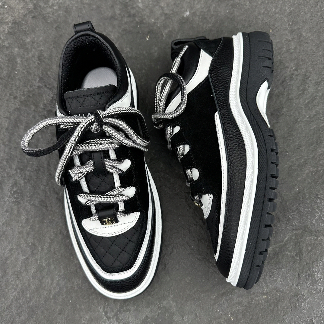 シャネル［Chanel］24C スエード×ラムレザー×カーフレザー プレミアムスニーカー