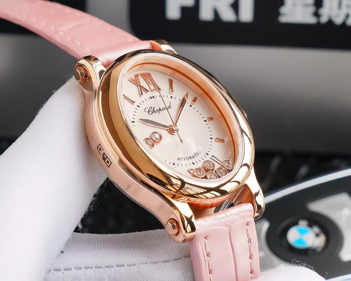 ショパール「Chopard」ハッピースポーツ オーバル レディースウォッチ36MM