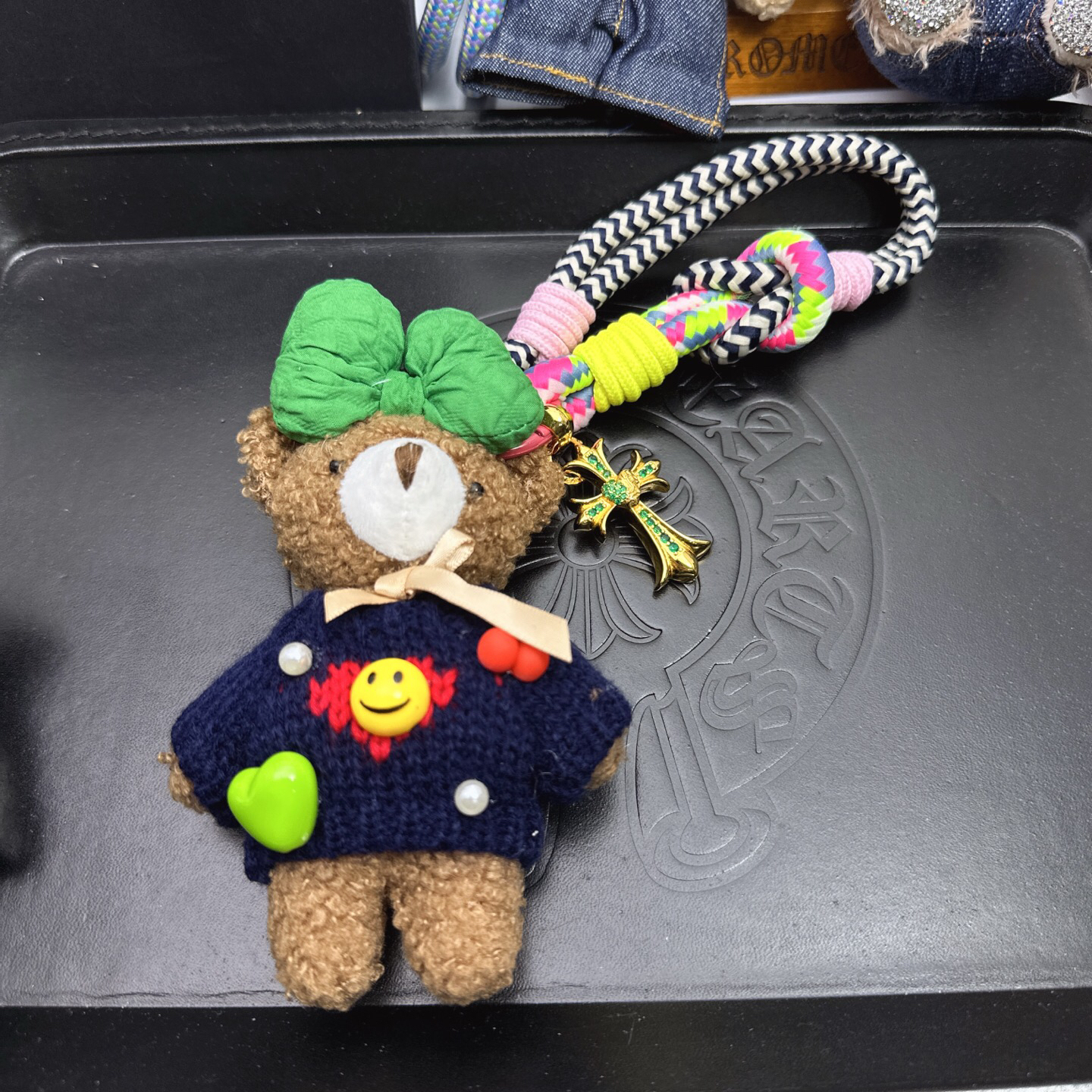 クロムハーツ「Chrome Hearts」バッグチャーム - すべてのトレンドバッグに合わせて、クールでキュートなスタイルを