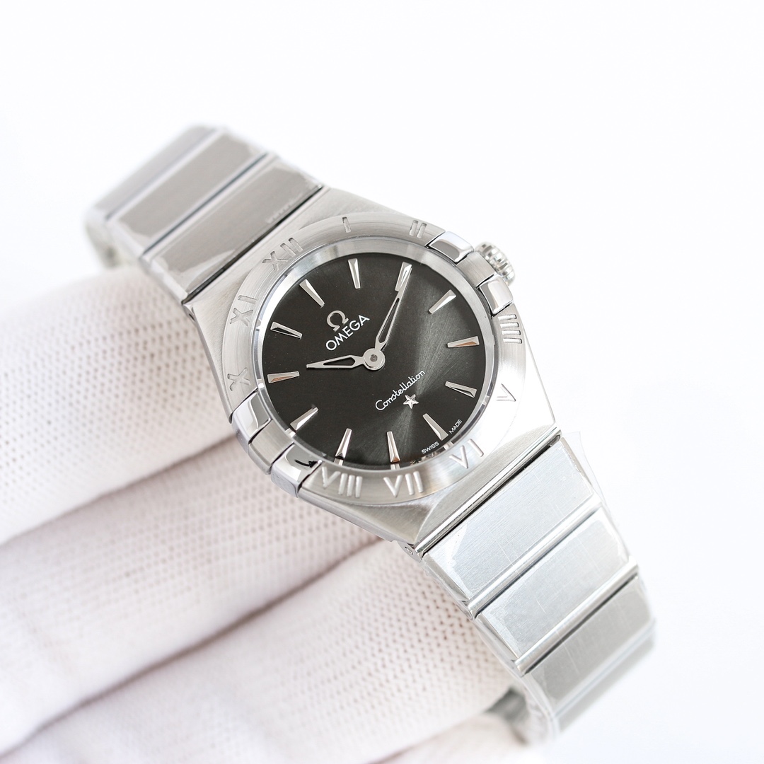 オメガ「Omega」星座シリーズ28 mmクワット腕時計