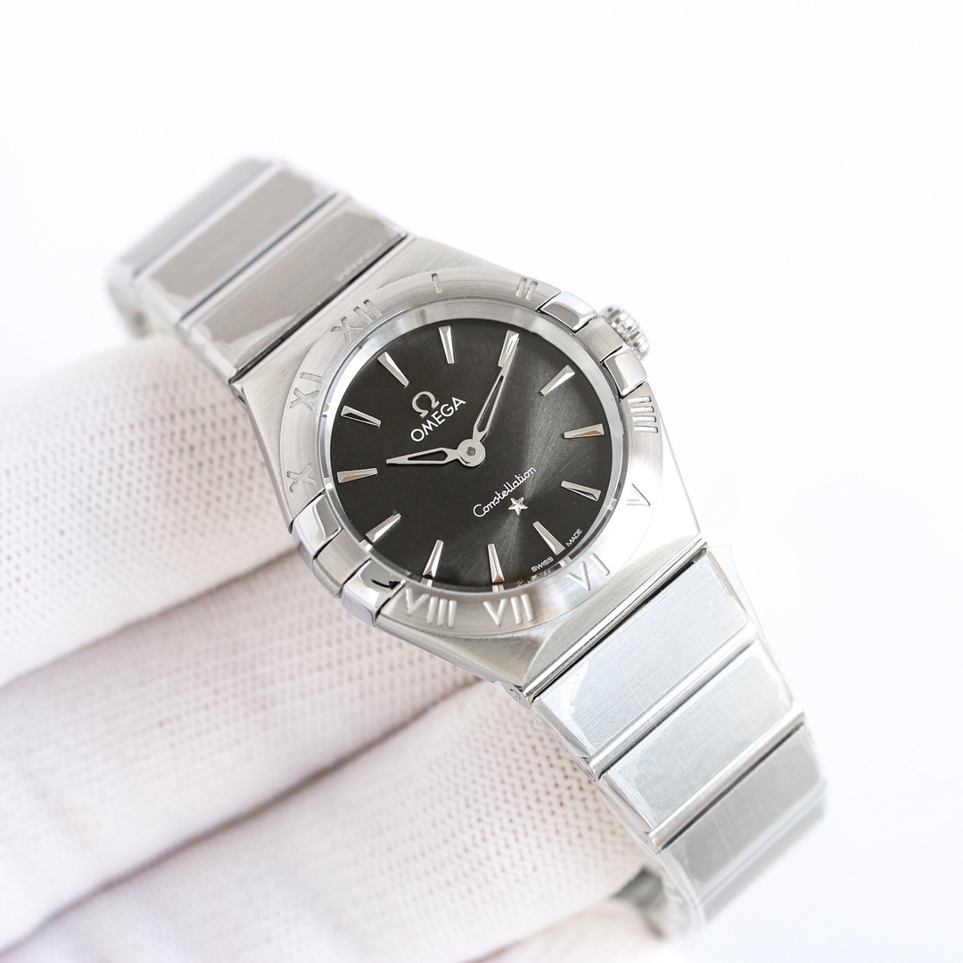 オメガ「Omega」星座シリーズ28 mmクワット腕時計
