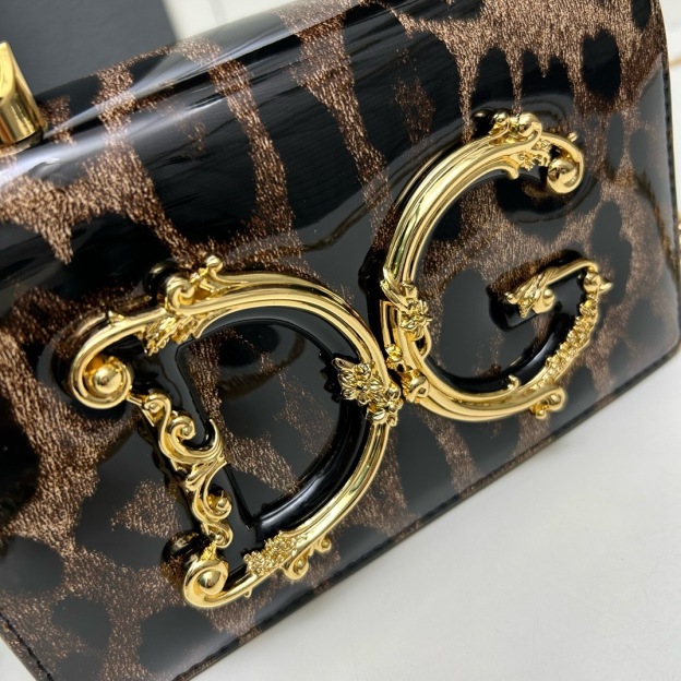 ドルチェ・アンド・ガッバーナ「D&G」 レオパード ラミー チェーン トップハンドルバッグ