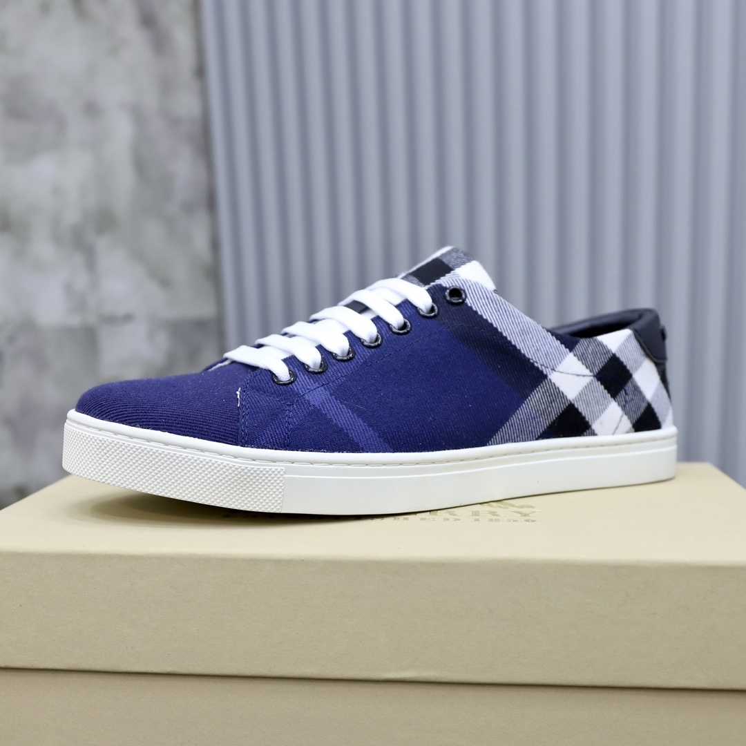 バーバリー［Burberry］ レザー×チェック テラス スニーカー