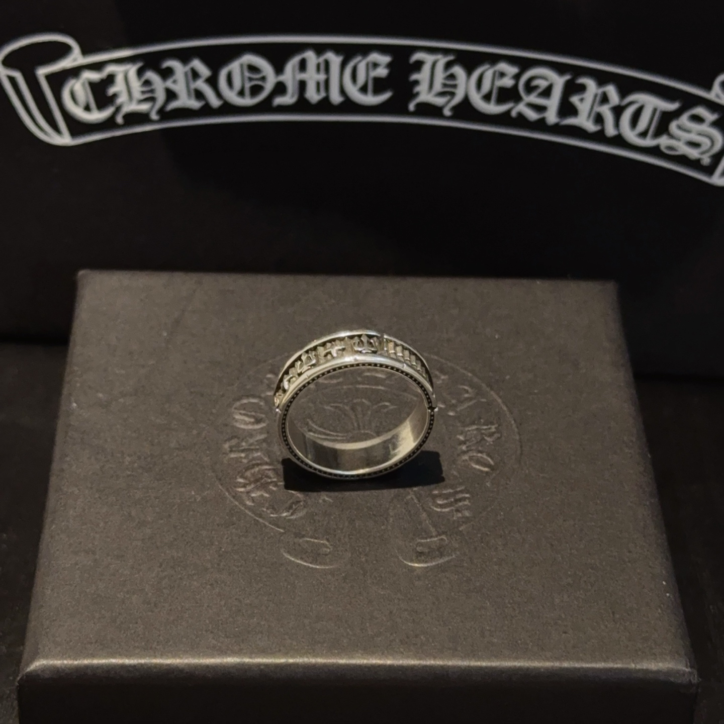 クロムハーツ「Chrome Hearts」クラシックヴィンテージ＆モダンリング - フリーサイズ