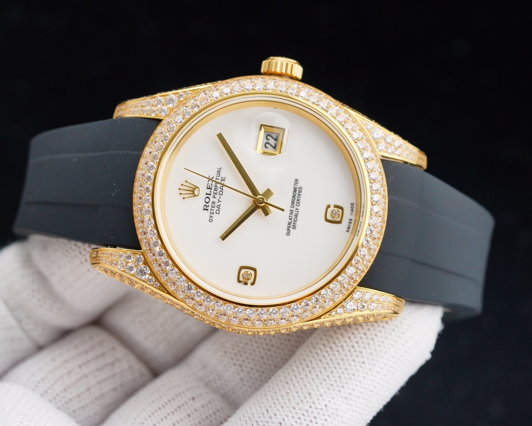 ロレックス［Rolex］デイトジャスト フルダイヤ ラグジュアリー 41MM 2色