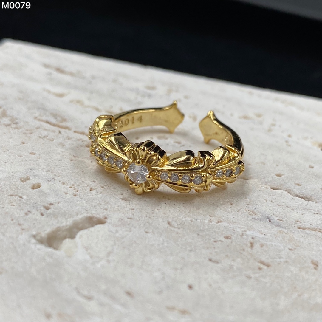 クロムハーツ「Chrome Hearts」クラシックヴィンテージ＆モダンリング - フリーサイズ