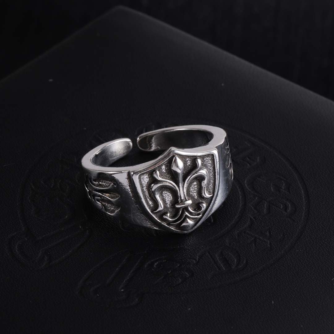 クロムハーツ「Chrome Hearts」クラシックヴィンテージ＆モダンリング - フリーサイズ
