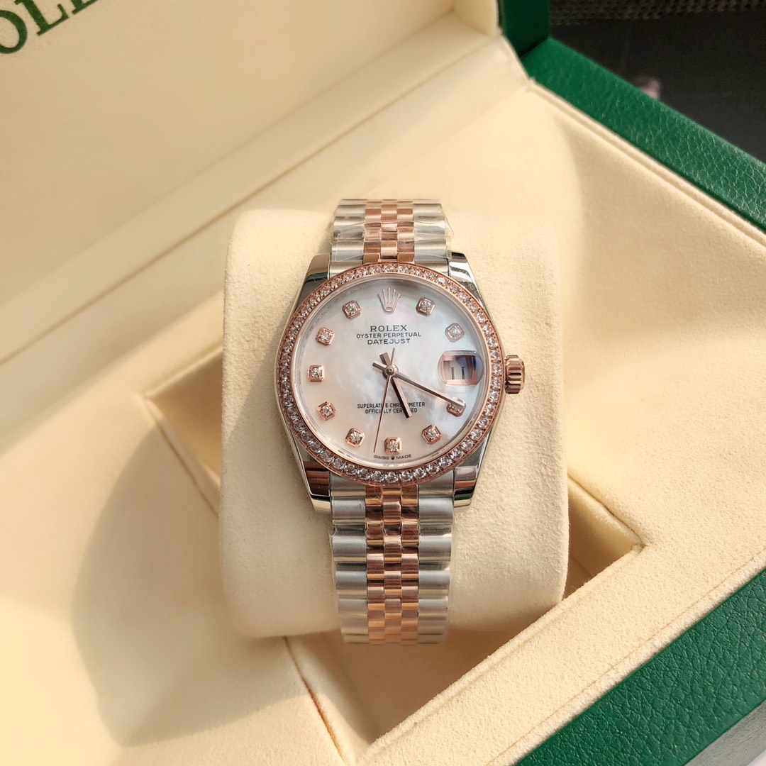 ロレックス「Rolex」デイトジャスト 31MM オイスタースチール＆エバーローズゴールド、ダイヤモンド
