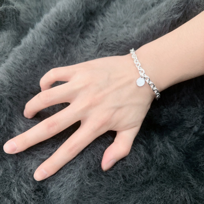 ティファニー「Tiffany & Co.」ポリッシュドシルバーリンク ブレスレット