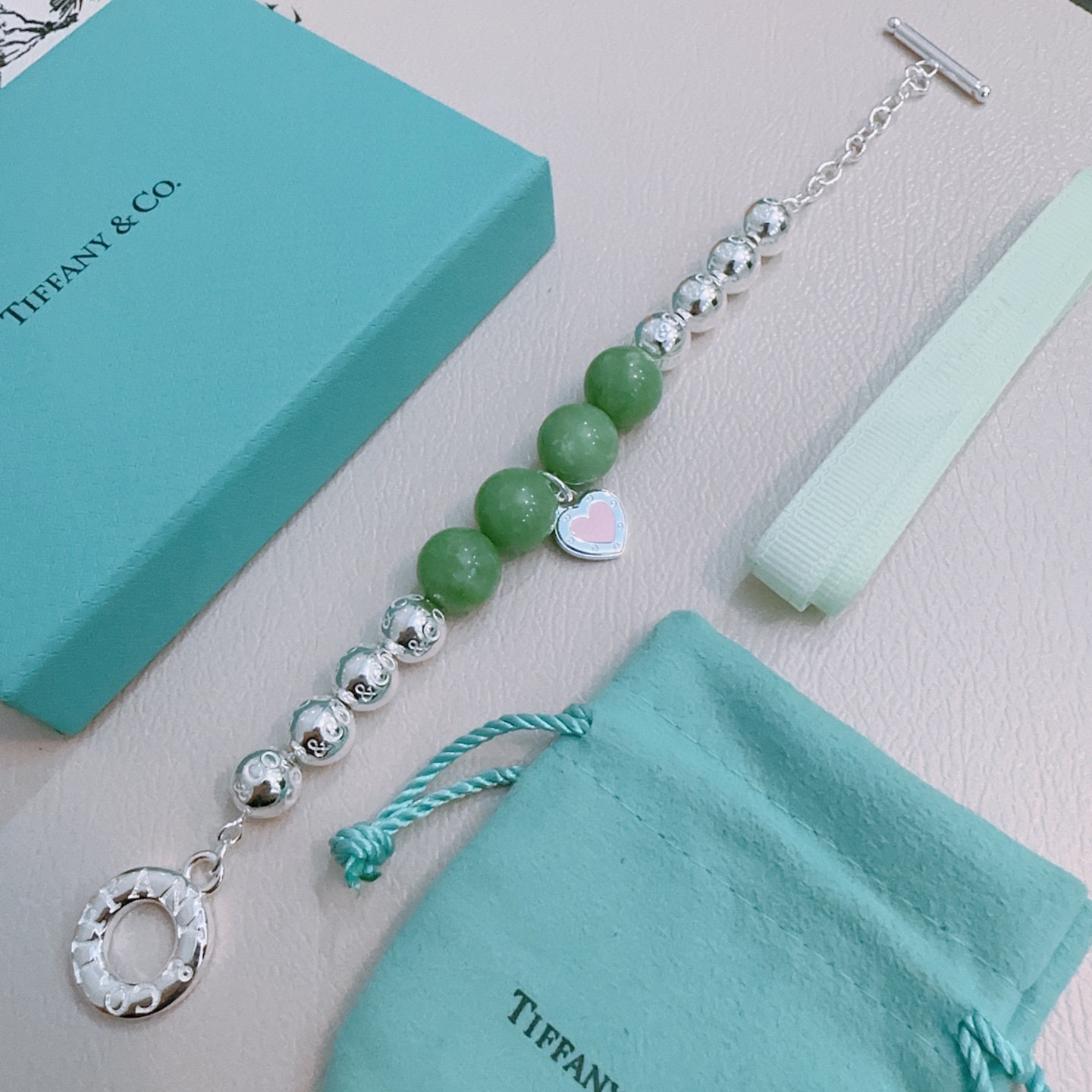 ティファニー「Tiffany & Co.」ポリッシュドシルバーリンク ブレスレット