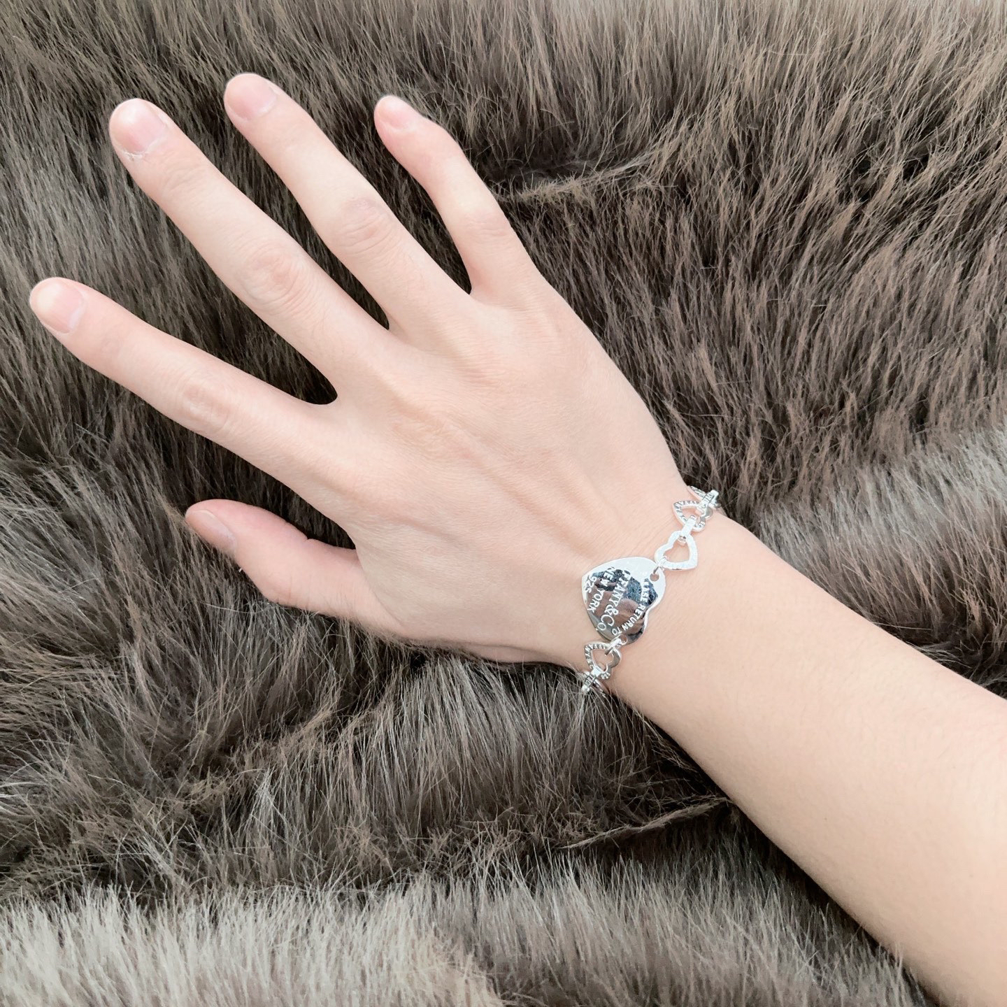 ティファニー「Tiffany & Co.」ポリッシュドシルバーリンク ブレスレット