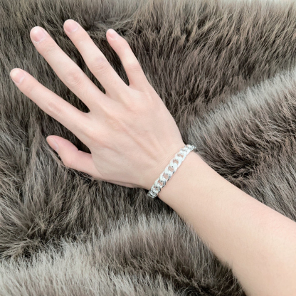 ティファニー「Tiffany & Co.」ポリッシュドシルバーリンク ブレスレット