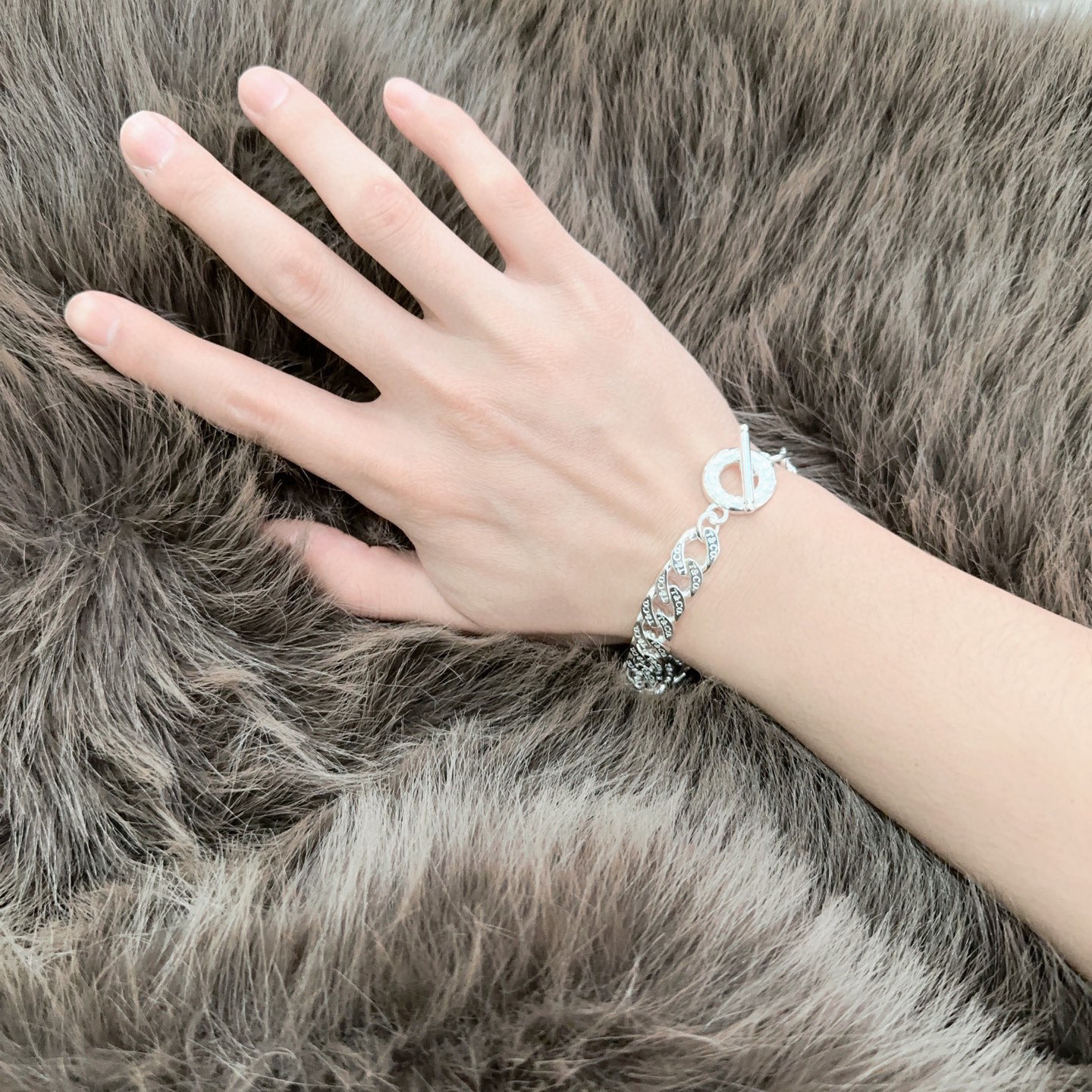 ティファニー「Tiffany & Co.」ポリッシュドシルバーリンク ブレスレット