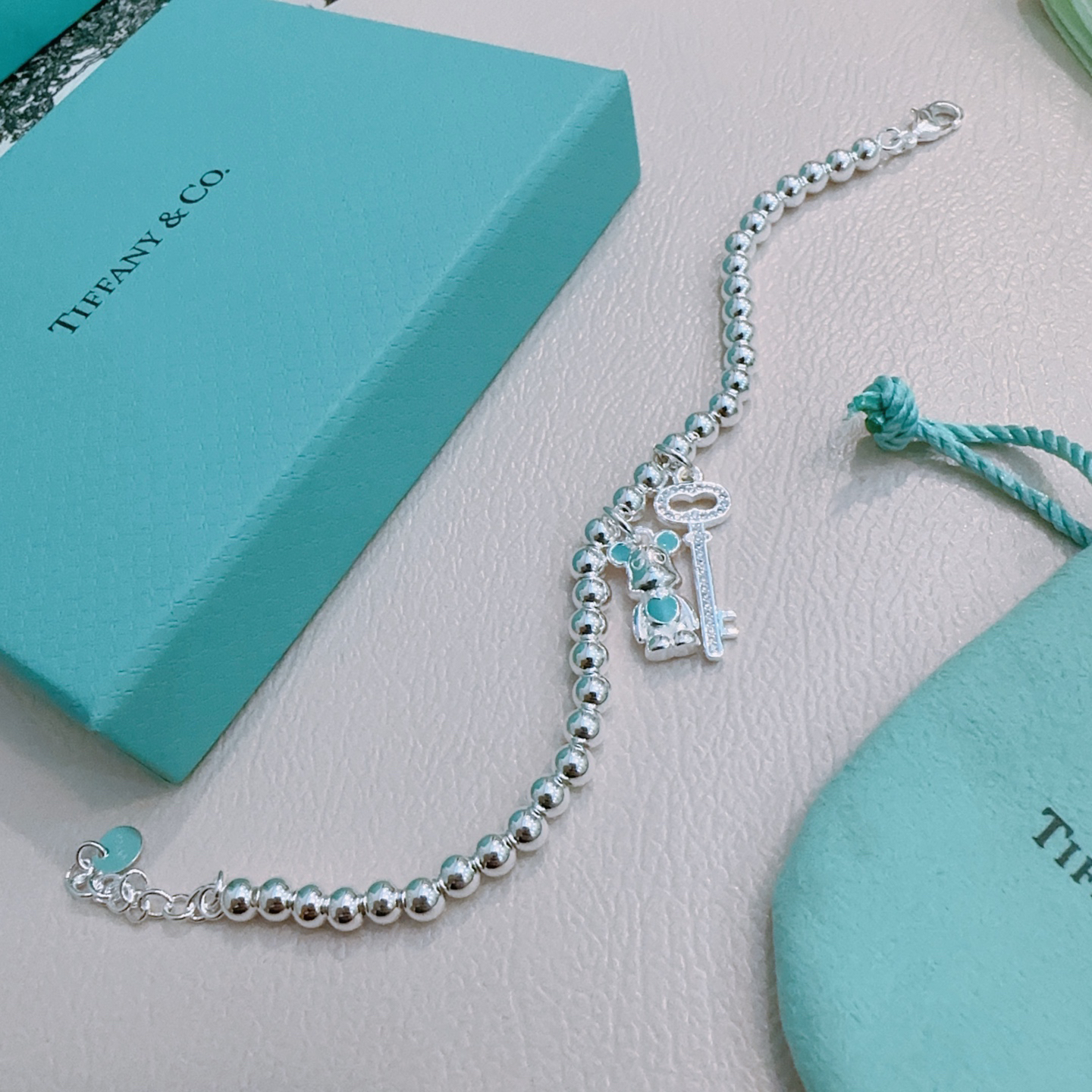 ティファニー「Tiffany & Co.」ポリッシュドシルバーリンク ブレスレット