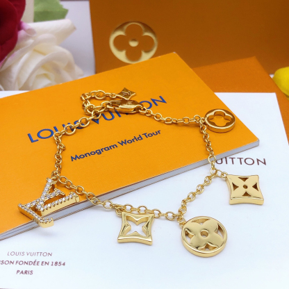 ルイ・ヴィトン「Louis Vuitton」Monogram Blossom オープンワーク ブレスレット（ブレスレット）20CM