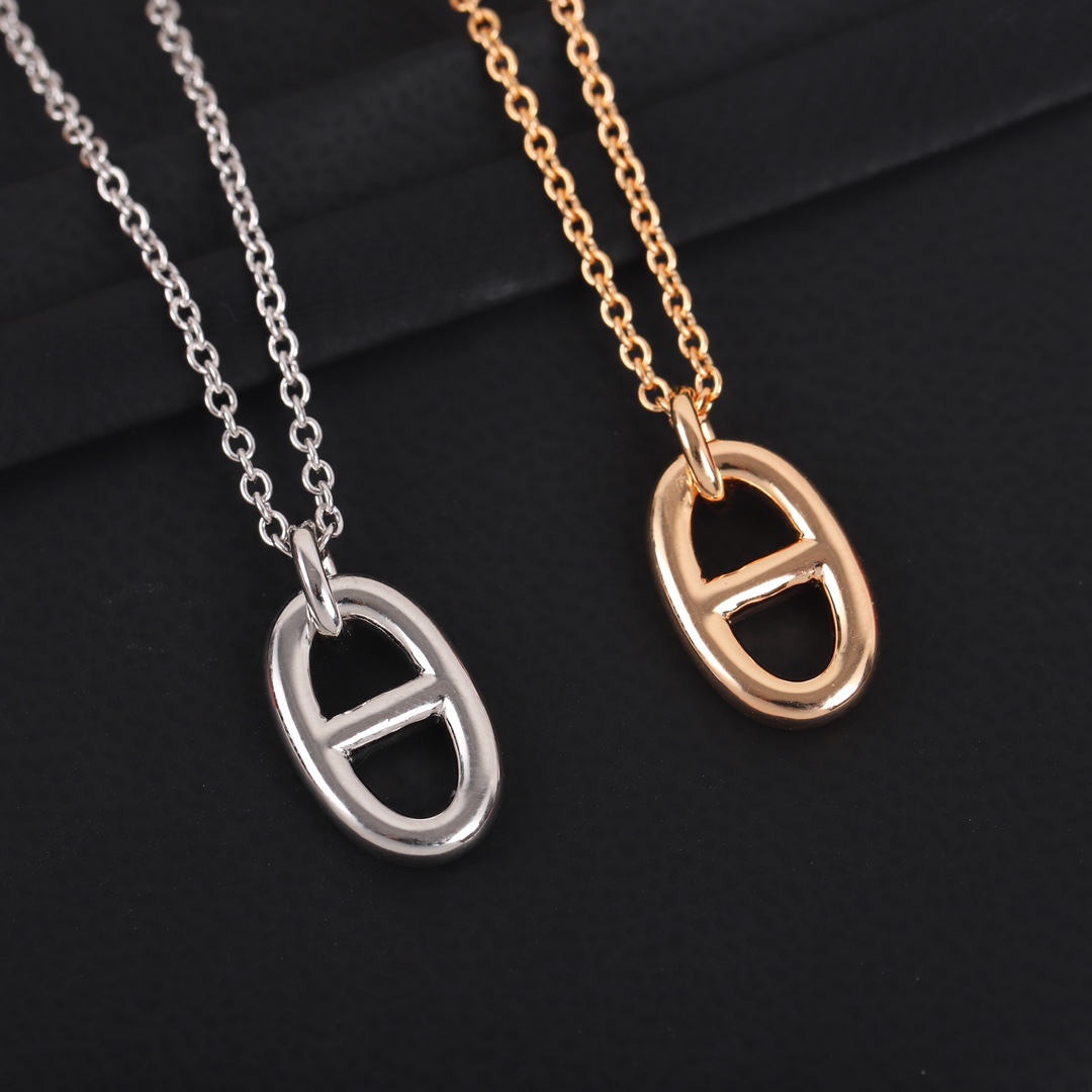 エルメス「Hermès」O'Maillon ピギノーズ ネックレス45MM